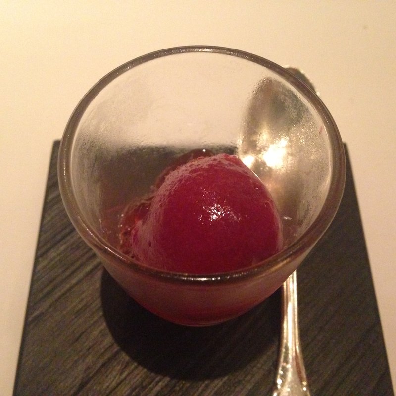 タイベリーのシャーベット(アンティカ オステリア デル ポンテ)