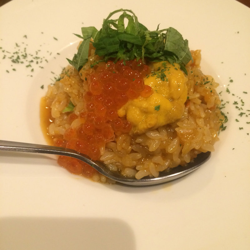ウニといくらのリゾット(ESOLA 代々木上原総本店)