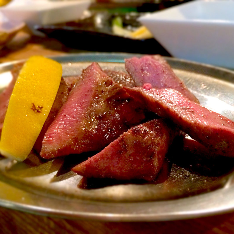 タンの炙り(ベコヒラ)