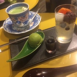 あんみつと抹茶アイス(先斗入ル 京都駅ビル店 （ポントイル）)