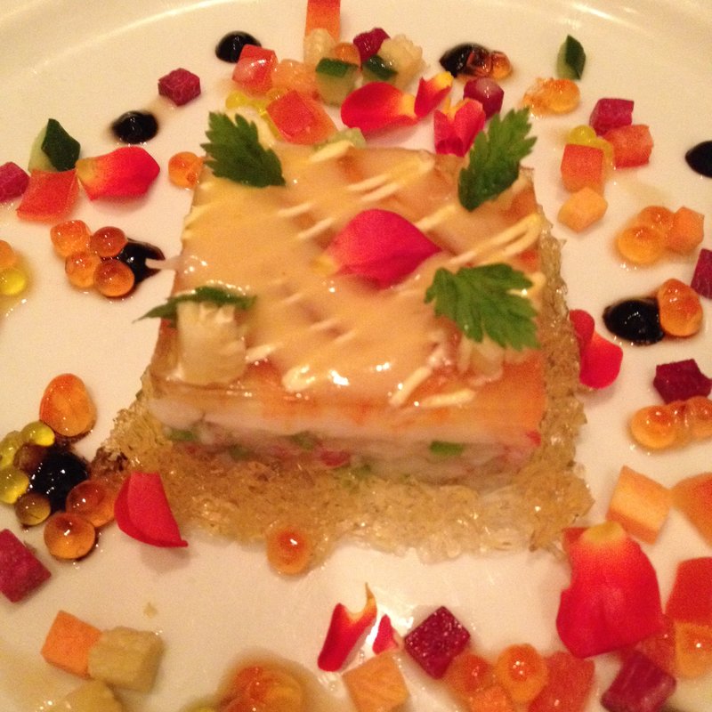 天使の海老とずわいがにのプレッセ　根セロリ風味(カフェ・ド・レレル （Cafe　de Lairelle）)