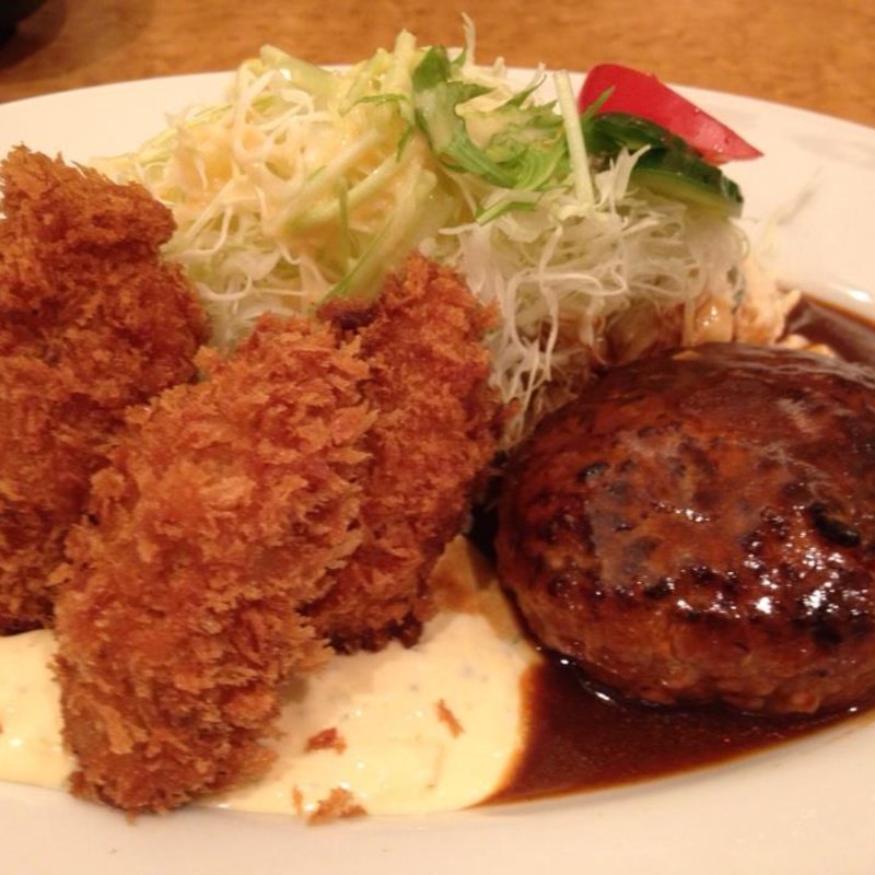 カキバーグ(グリル 欧風軒)