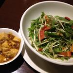 翡翠麺とミ二麻婆豆腐