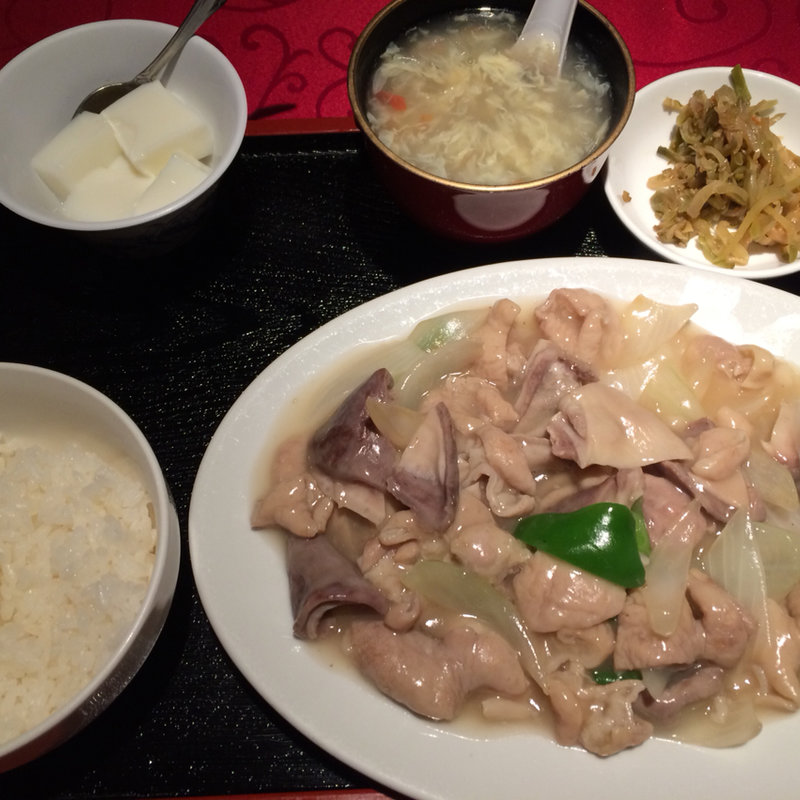 和牛ホルモン定食(満州香)