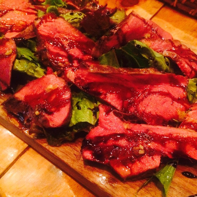 牛ハツの炭火焼き(WINE & Belgian Beer Hemel ミヤマス)