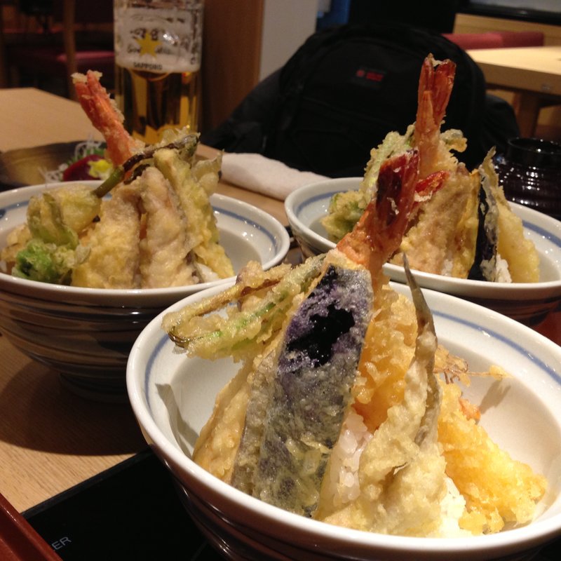 海老天空丼(漁亭浜や エスパル店 （浜や）)