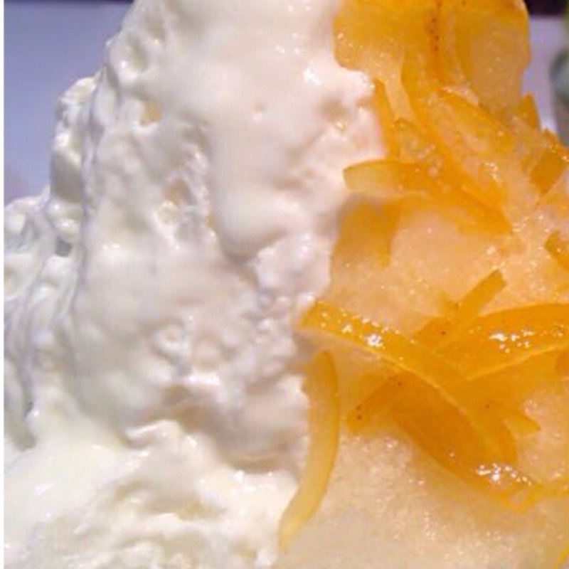 黄金比蜜のカキ氷　レモンXヨーグルト(ブラザーズカフェ梅田オーパ店 )