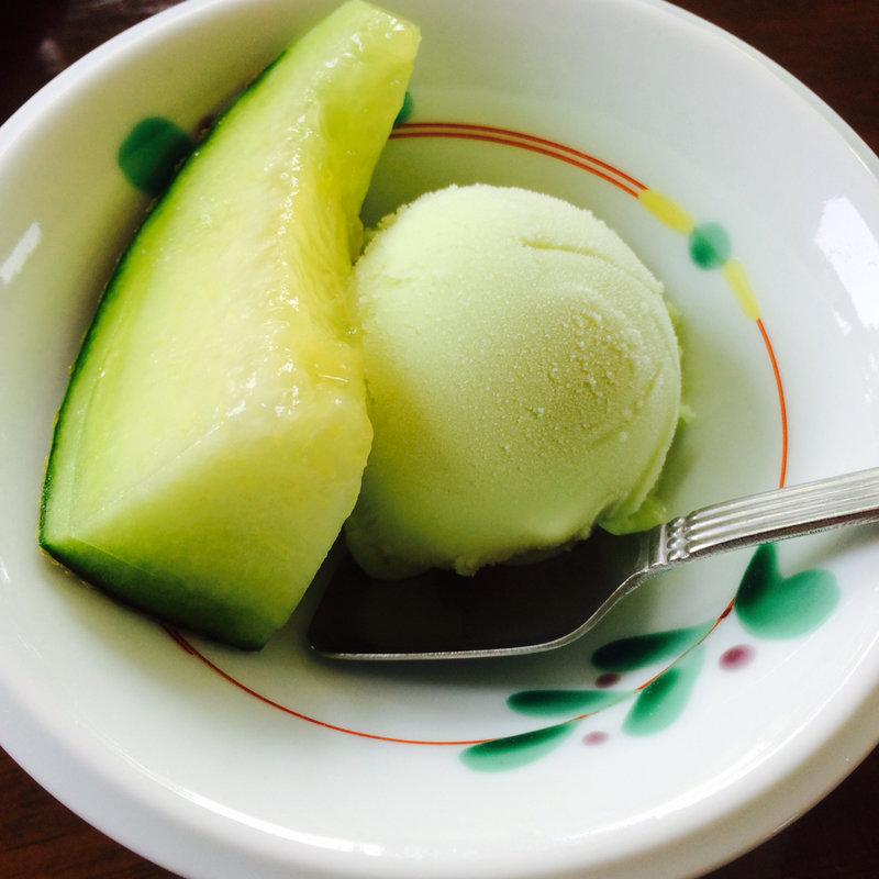 茨城のアンデスメロンとメロン自家製アイス(井中 （イチュウ）)