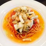 魚介とトマトと冷製スパゲッティ(リストランテ・スカレッタ)