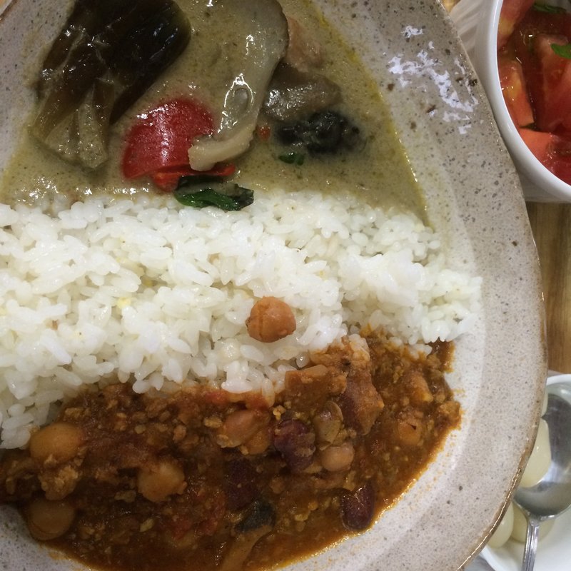 カレー2種盛り(そら庵)