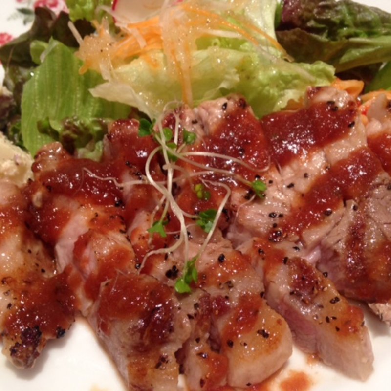 ポークのグリル～柚子胡椒デミソース～(Shinzi Katoh Cafe Dining シンジ カトウ カフェ ダイニング)