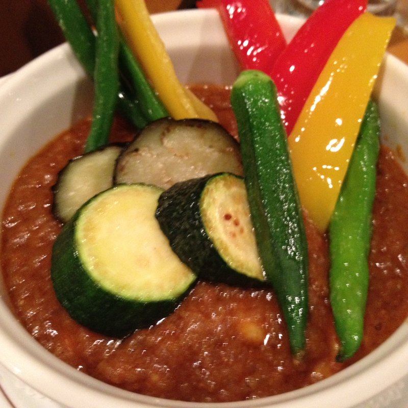 夏野菜のカレー(コーヒーハウス ザ・カフェ)