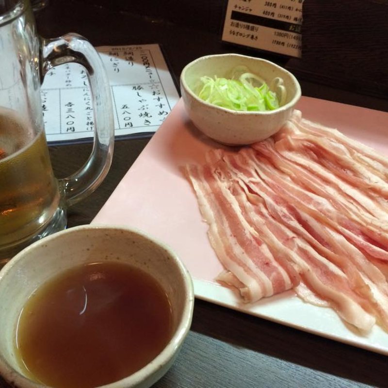 豚しゃぶ焼き(梅屋梅鳥ものがたり JR和歌山駅前店 （うめやうめとりものがたり）)