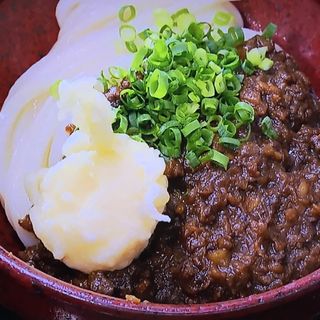 チーズ天キーマカレーうどん(うどん蔵ふじたや)