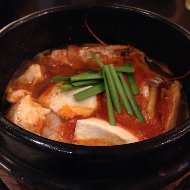 スンドゥブチゲセット(赤い壺 辛い料理 表参道)