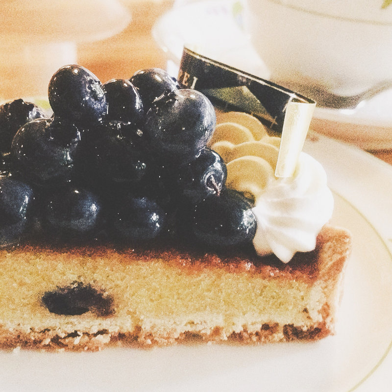 高原のブルーベリータルト(万平ホテル カフェテラス )