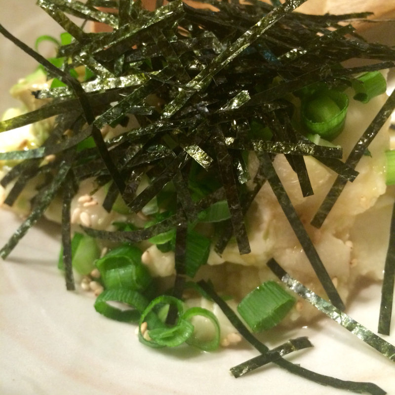 長いもとアボカドのワサビ醤油和え(郷どり 燦鶏 ペディ汐留店 （さとどり・さんけい）)