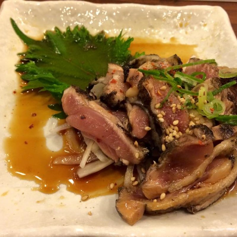 赤どりのももタタキ(あぶら坊主)