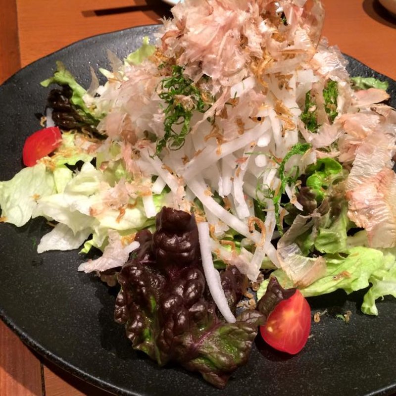 かりかりじゃこと大根のサラダ(紀州うまいもん家 傳八 （でんぱち）)