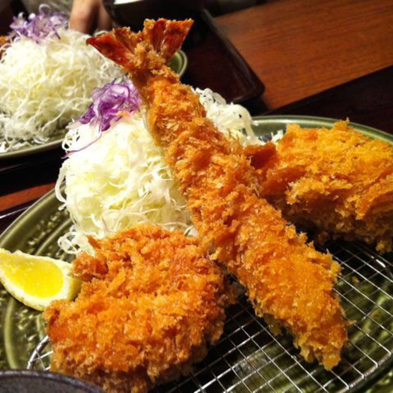 ミックスフライ（ヒレ・海老）(とんかつ&ハンバーグ たくとみ)