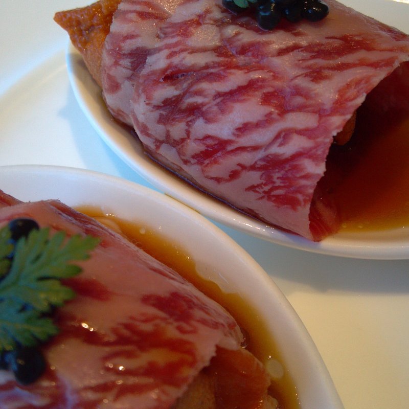 黒松コース(神戸牛雲丹巻アブリューガキャビア添え)(HAL YAMASHITA 東京本店)