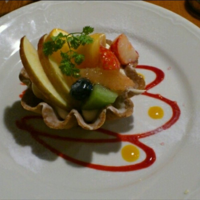 ケーキセット フルーツタルト(ポパンクールカフェ 箕面店)