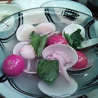 蛤とプチトマトの酒蒸し(えん 横浜ジョイナス店 )