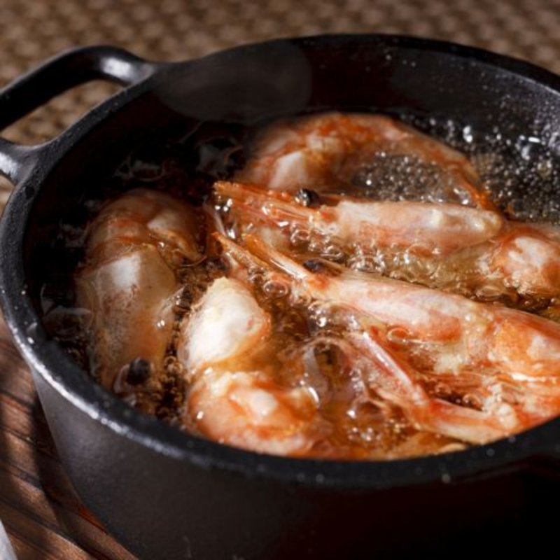 甘エビのアヒージョ(バルマル・エスパーニャ 松戸駅前店 （BAR MAR ESPana）)