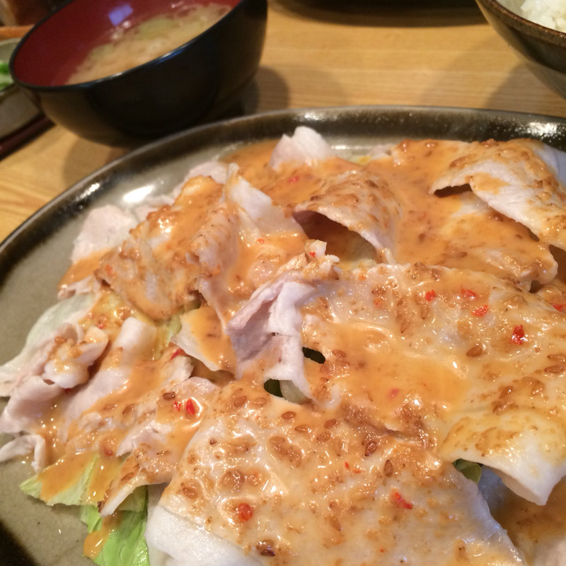 冷しゃぶ定食