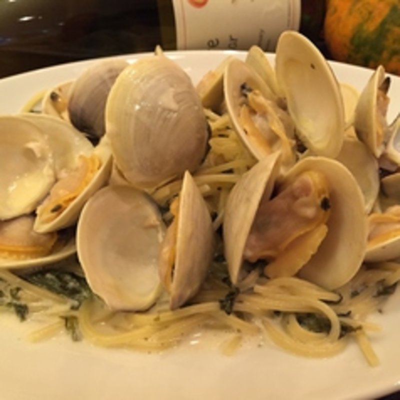 ハマグリと海苔のクリームソースパスタ(BUONO 本八幡店)