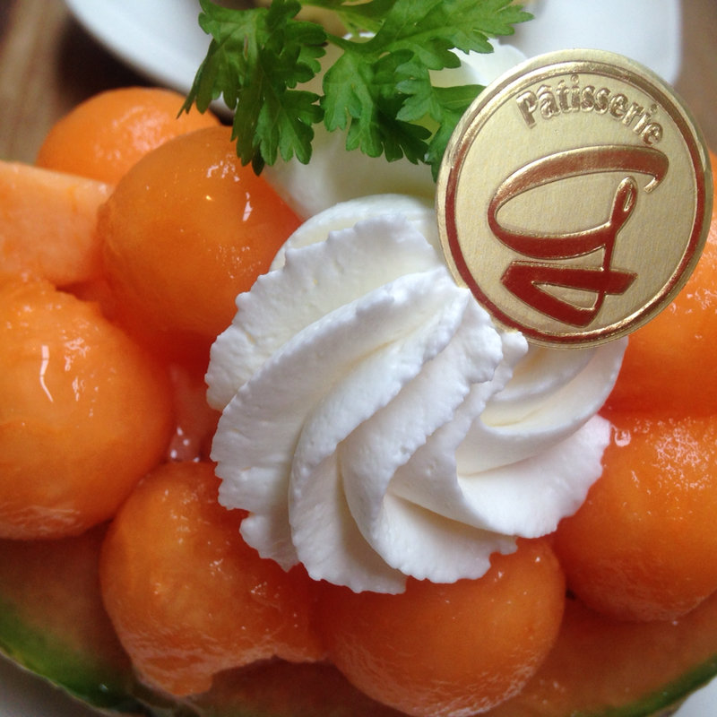 メロンのケーキ(カフェ ド ガモヨン （café de GAMOYON）)