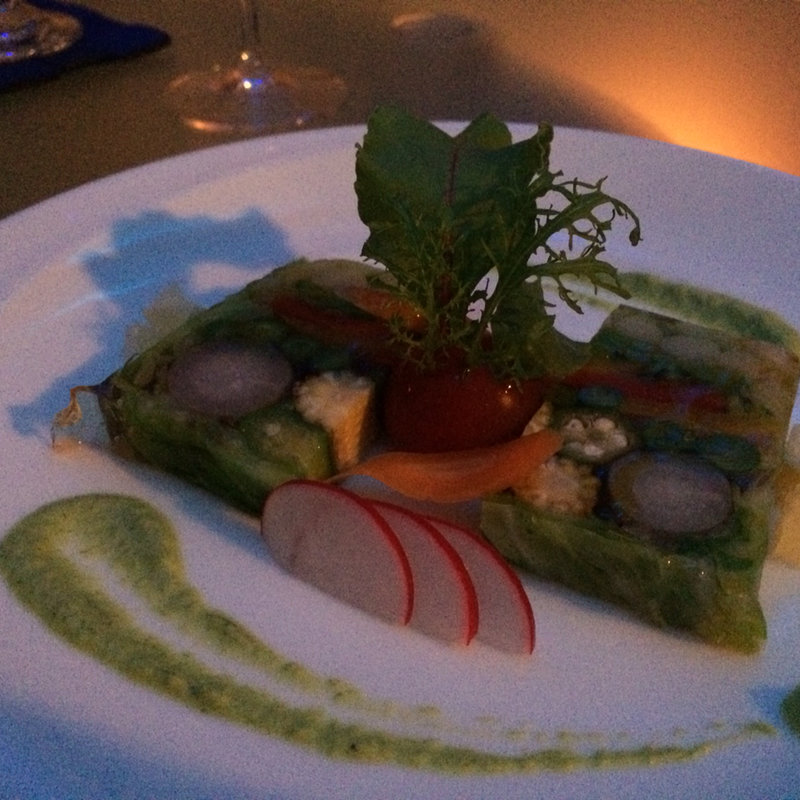 季節野菜のテリーヌ(ディープブルー 星野リゾート リゾナーレ 小浜島  )