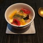 夏野菜の冷製ジュレ寄せ(Restaurant MAEKAWA （レストラン マエカワ）)