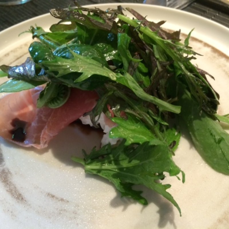 生ハムのグリーンサラダ(Restaurant MAEKAWA （レストラン マエカワ）)