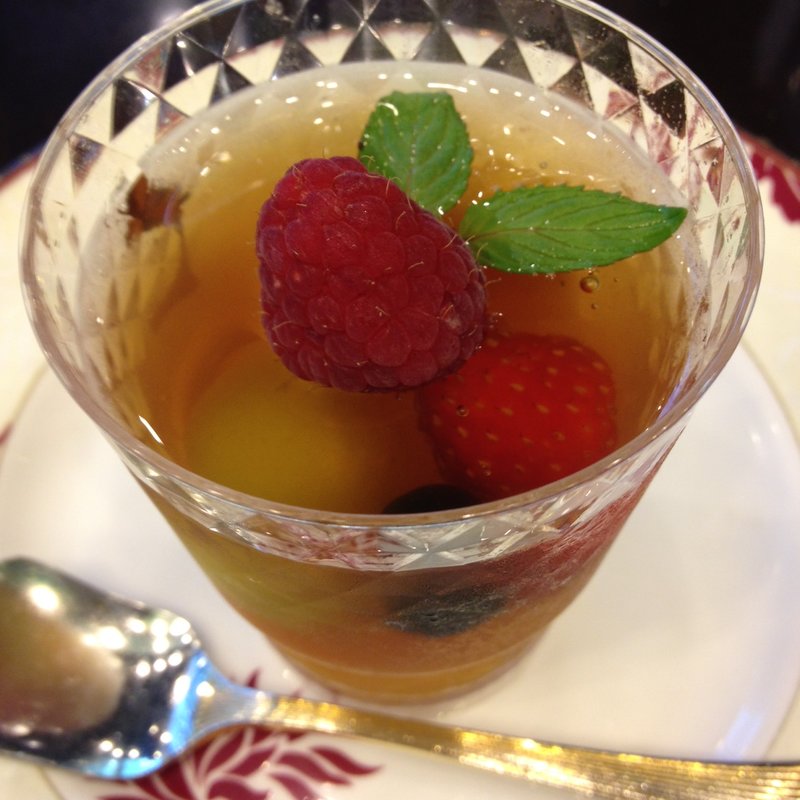 フルーツティーゼリー(オスロコーヒー 銀座コア店)