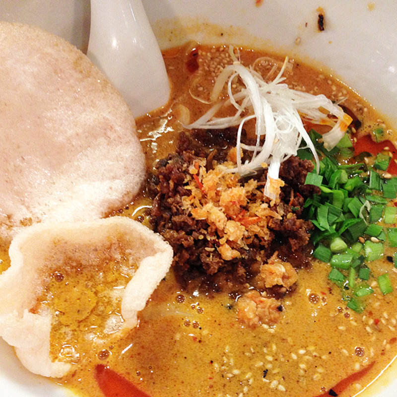 えび味噌担々麺(万豚記 目黒権之助坂店)