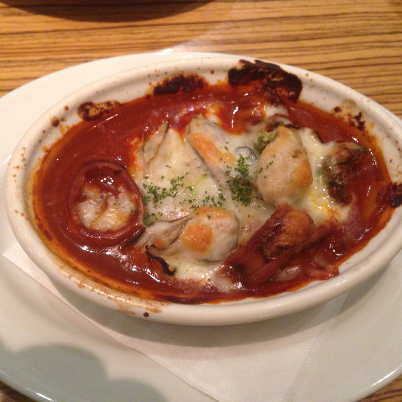 牡蠣とスルメイカの地中海風煮込み(Oraganic Refined Oyster)