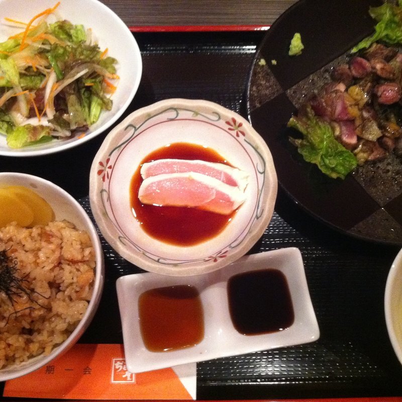 炭火ぢどりもも焼き定食(ぢどり屋　近江八幡店)