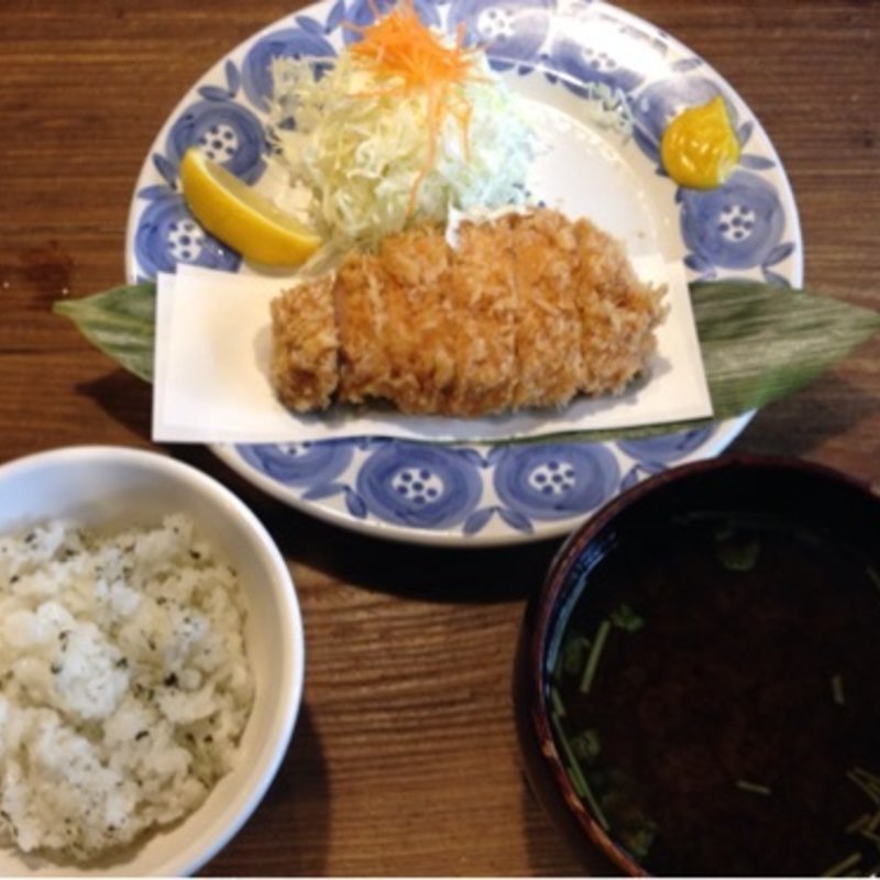 萬幻豚ロースかつ定食(岡本 )