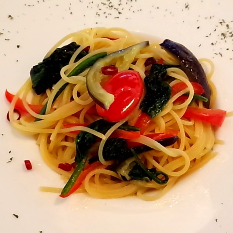 野菜たっぷりペペロンチーノ(StandUp)