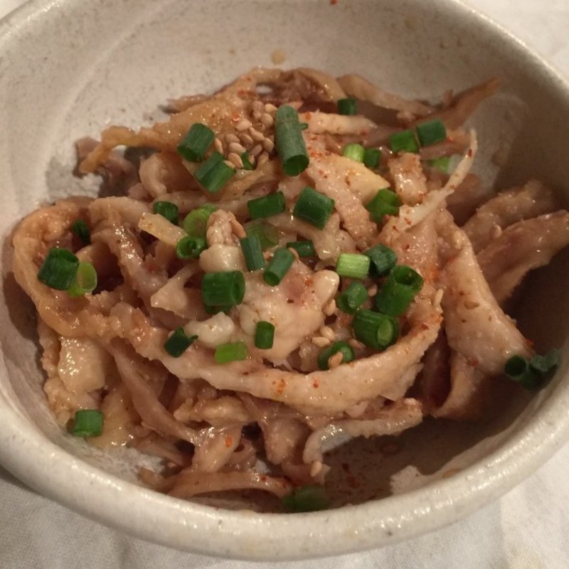 とり皮ポン酢(山遊木)