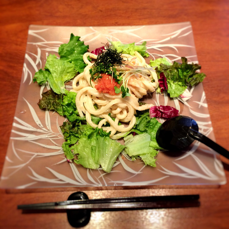 サラダ明太子うどん(あんぷく )