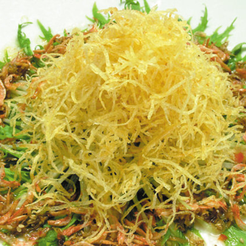 じゃがいもと水菜のパリパリサラダ(アジアンダイニング SAHARA 船橋店)