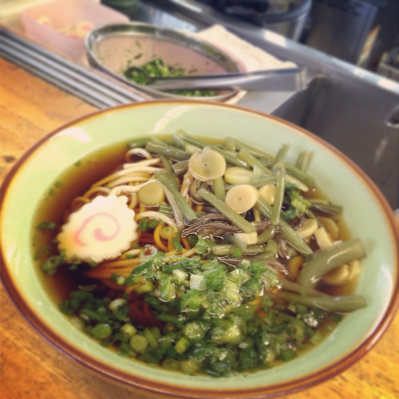 山菜そば(駅そば)