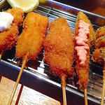 串揚げおまかせセット(月夜の串五郎 横浜 （クシゴロウ）)