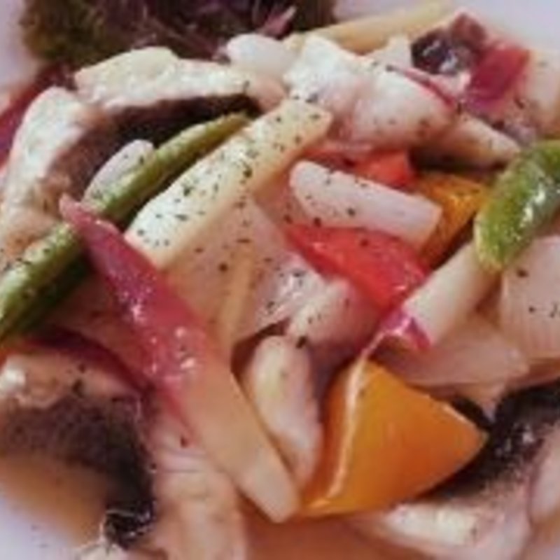 イサキと旬野菜のれもんジンジャーソース(ぱぷりか亭 （パプリカテイ）)