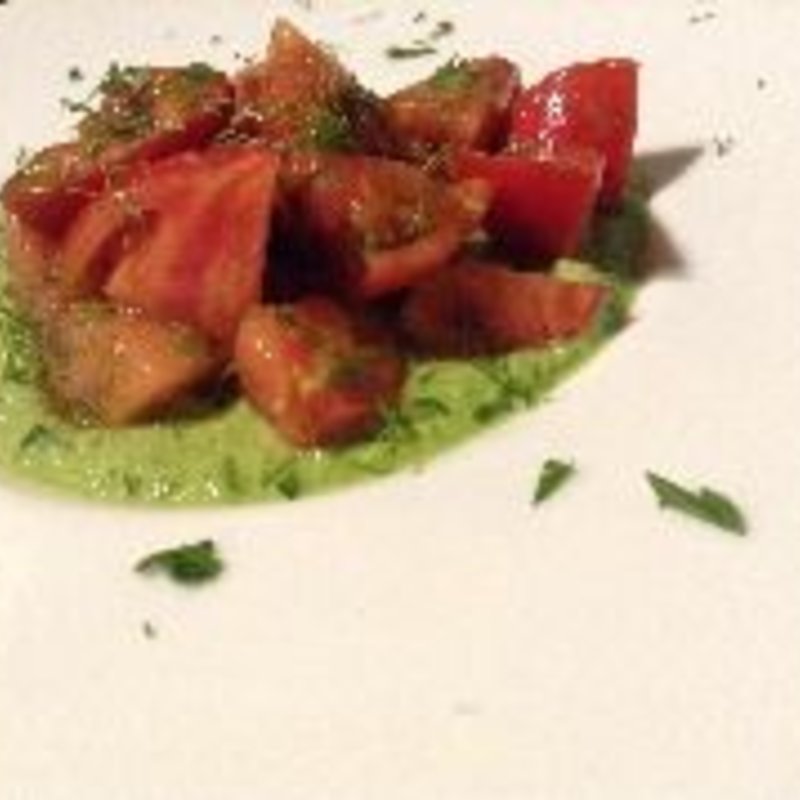 塩とまとのマリネ(旬の味覚とヴァン ナチュール★ラ マルジュ(La marge))