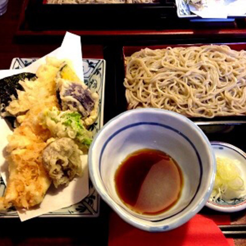 江戸前穴子天せいろ(手打蕎麦 賀久)