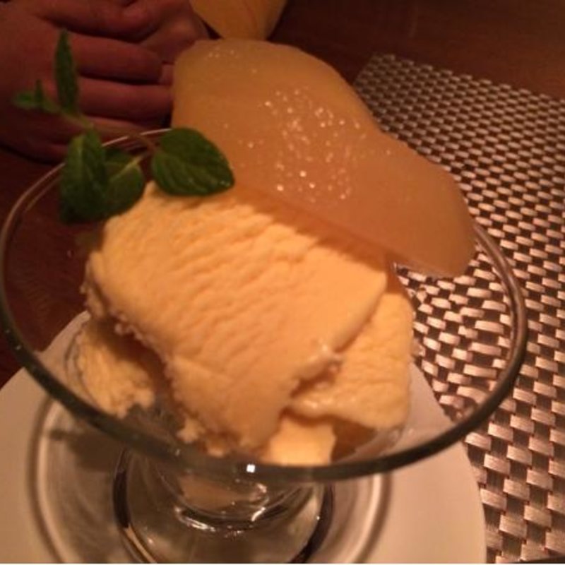 アイスクリーム(旬の味覚とヴァン ナチュール★ラ マルジュ(La marge))