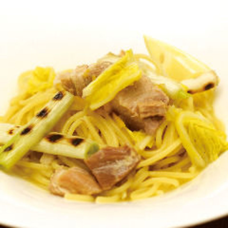 塩豚と焼葱の和風パスタ(PASTINOVA シャポー市川店)